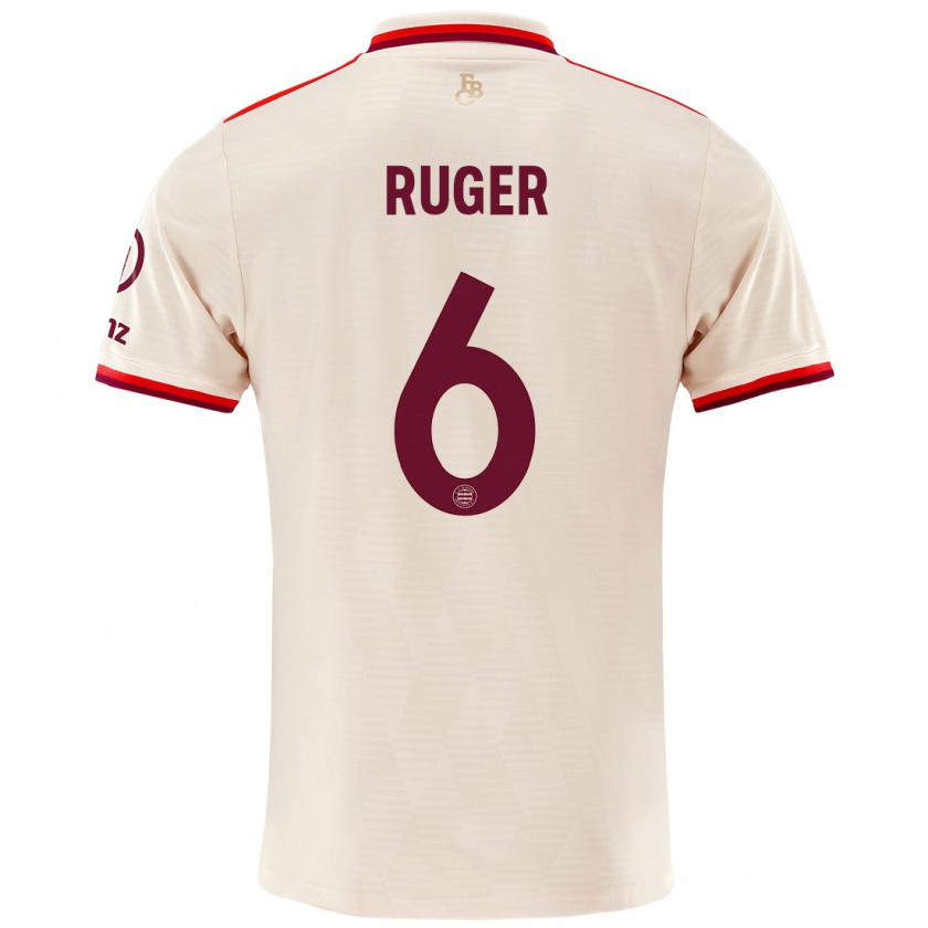 Kandiny Niño Camiseta Kurt Ruger #6 Lino Equipación Tercera 2024/25 La Camisa Chile