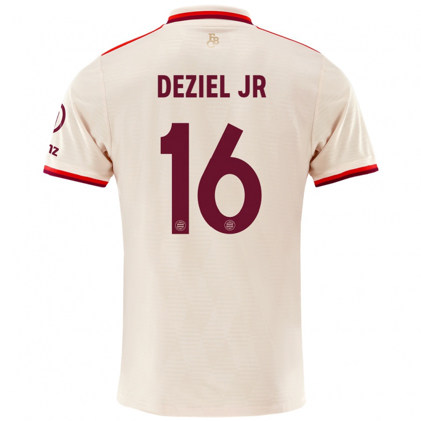 Kandiny Niño Camiseta Robert Deziel Jr #16 Lino Equipación Tercera 2024/25 La Camisa Chile