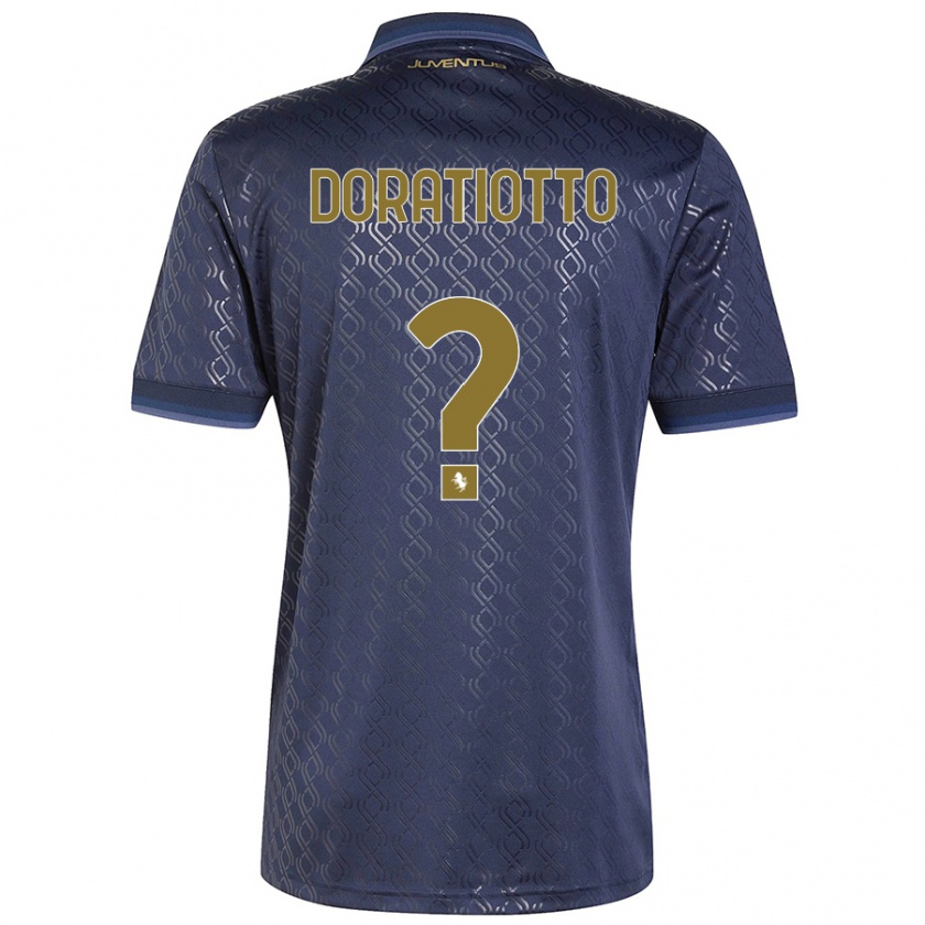 Kandiny Niño Camiseta Giulio Doratiotto #0 Azul Marino Equipación Tercera 2024/25 La Camisa Chile