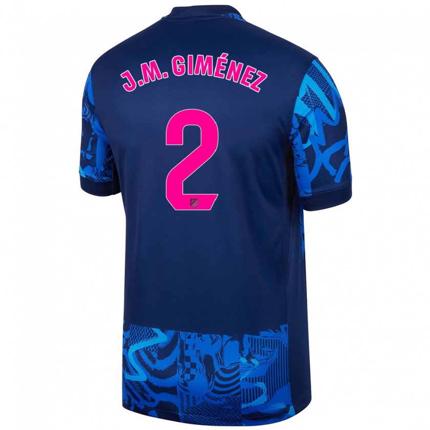 Kandiny Niño Camiseta José María Giménez #2 Azul Real Equipación Tercera 2024/25 La Camisa Chile