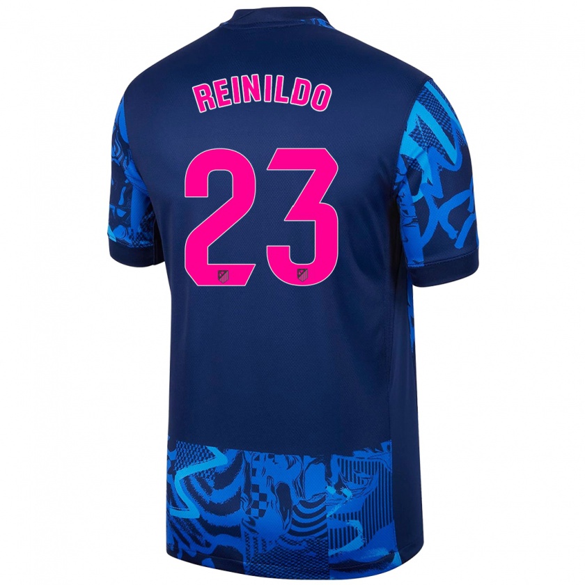 Kandiny Niño Camiseta Reinildo Mandava #23 Azul Real Equipación Tercera 2024/25 La Camisa Chile