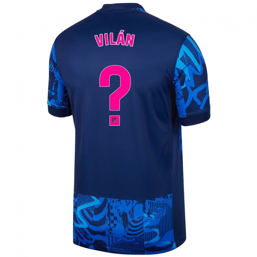 Kandiny Niño Camiseta David Vilán #0 Azul Real Equipación Tercera 2024/25 La Camisa Chile