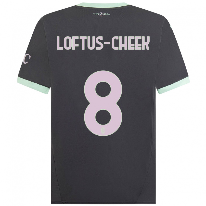 Kandiny Niño Camiseta Ruben Loftus-Cheek #8 Gris Equipación Tercera 2024/25 La Camisa Chile