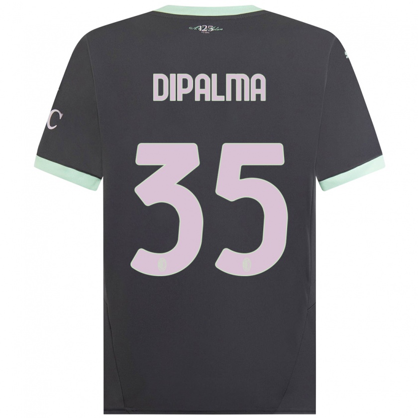 Kandiny Niño Camiseta Matteo Dipalma #35 Gris Equipación Tercera 2024/25 La Camisa Chile