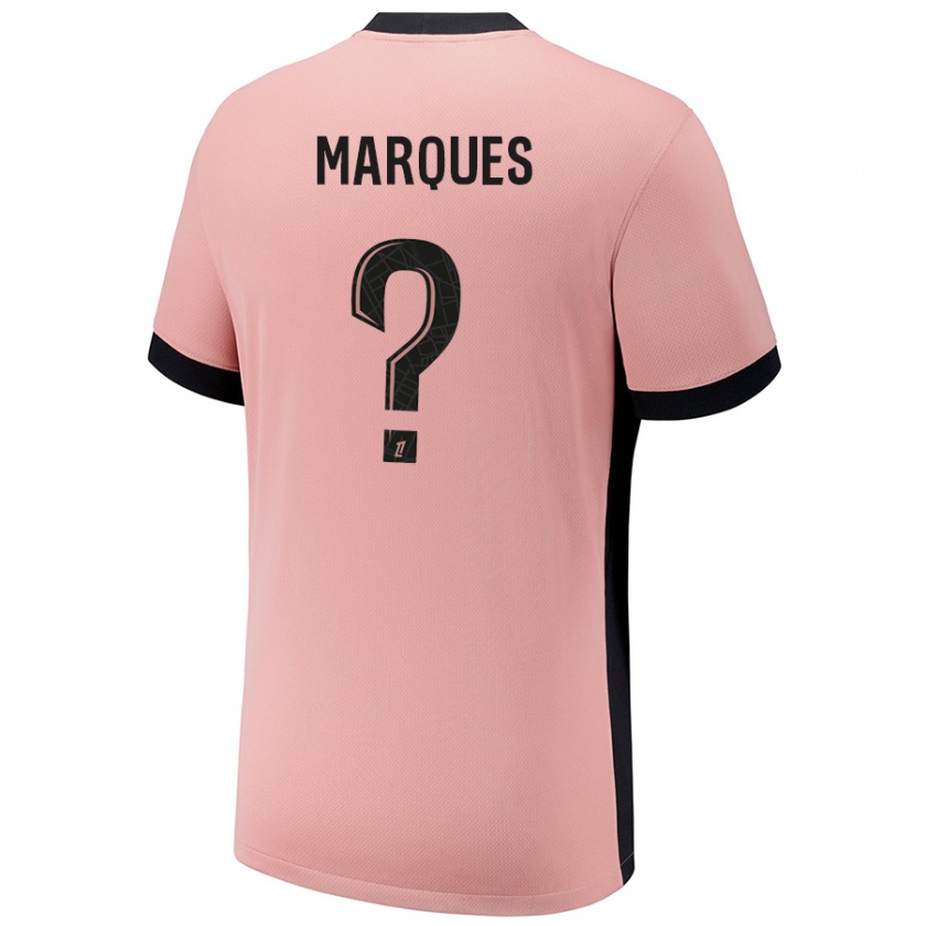 Kandiny Niño Camiseta Daniel Marques #0 Rosa Óxido Equipación Tercera 2024/25 La Camisa Chile