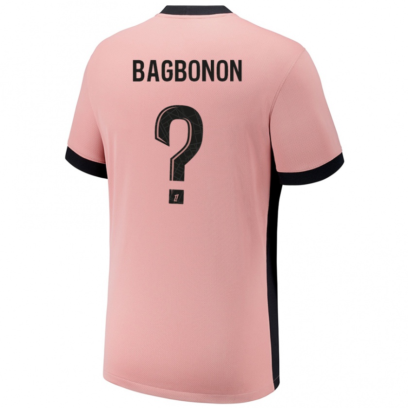 Kandiny Niño Camiseta Ethan Bagbonon #0 Rosa Óxido Equipación Tercera 2024/25 La Camisa Chile