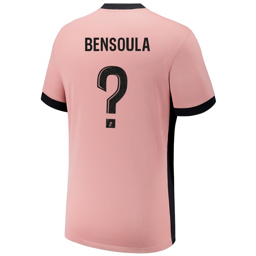 Kandiny Niño Camiseta Kamil Bensoula #0 Rosa Óxido Equipación Tercera 2024/25 La Camisa Chile