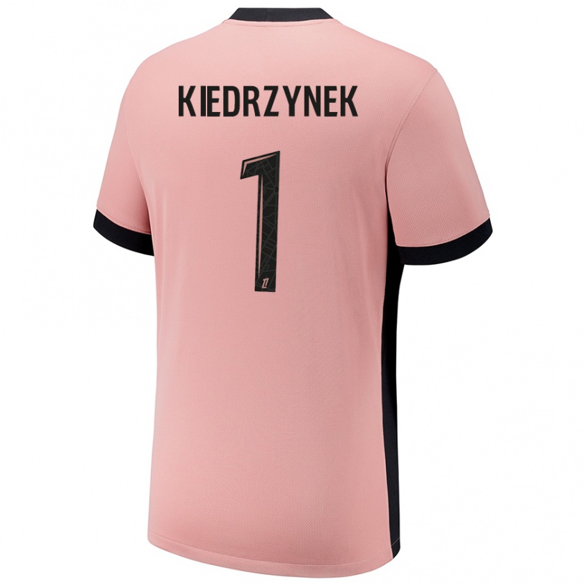 Kandiny Niño Camiseta Katarzyna Kiedrzynek #1 Rosa Óxido Equipación Tercera 2024/25 La Camisa Chile