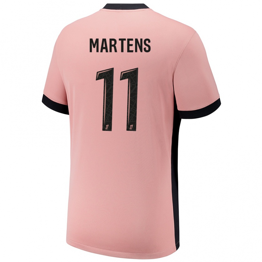 Kandiny Niño Camiseta Lieke Martens #11 Rosa Óxido Equipación Tercera 2024/25 La Camisa Chile