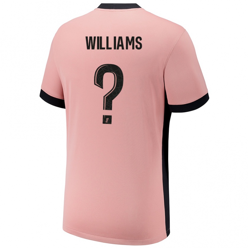 Kandiny Niño Camiseta Lydia Williams #0 Rosa Óxido Equipación Tercera 2024/25 La Camisa Chile