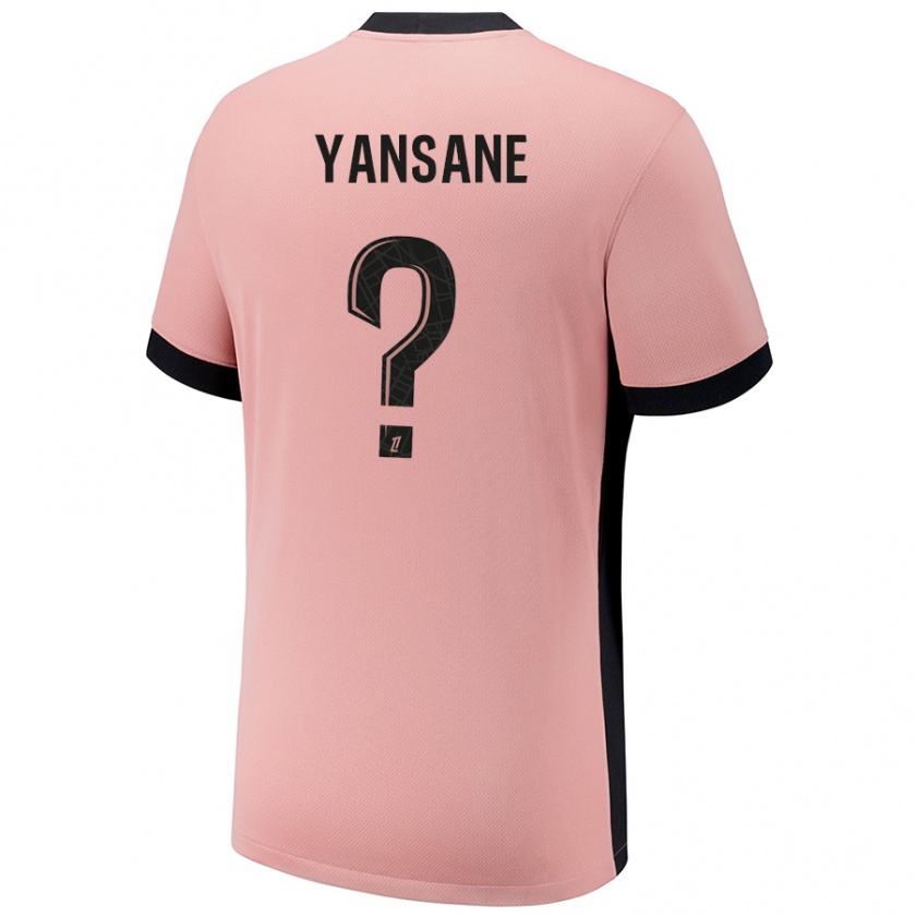 Kandiny Niño Camiseta Sekou Yansane #0 Rosa Óxido Equipación Tercera 2024/25 La Camisa Chile