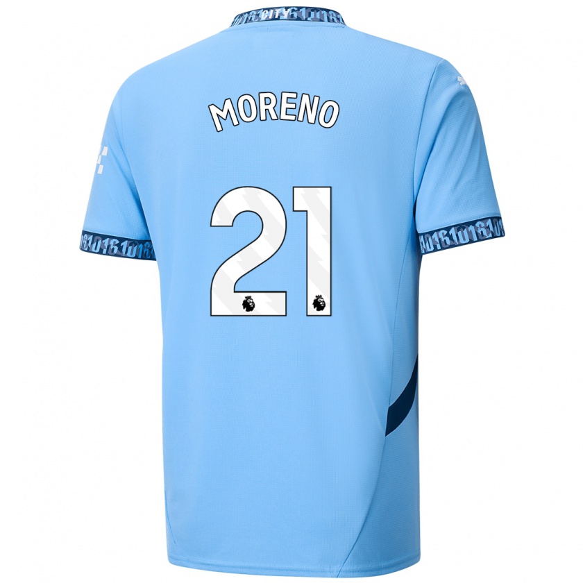 Kandiny Hombre Camiseta Marlos Moreno #21 Azul Marino 1ª Equipación 2024/25 La Camisa Chile