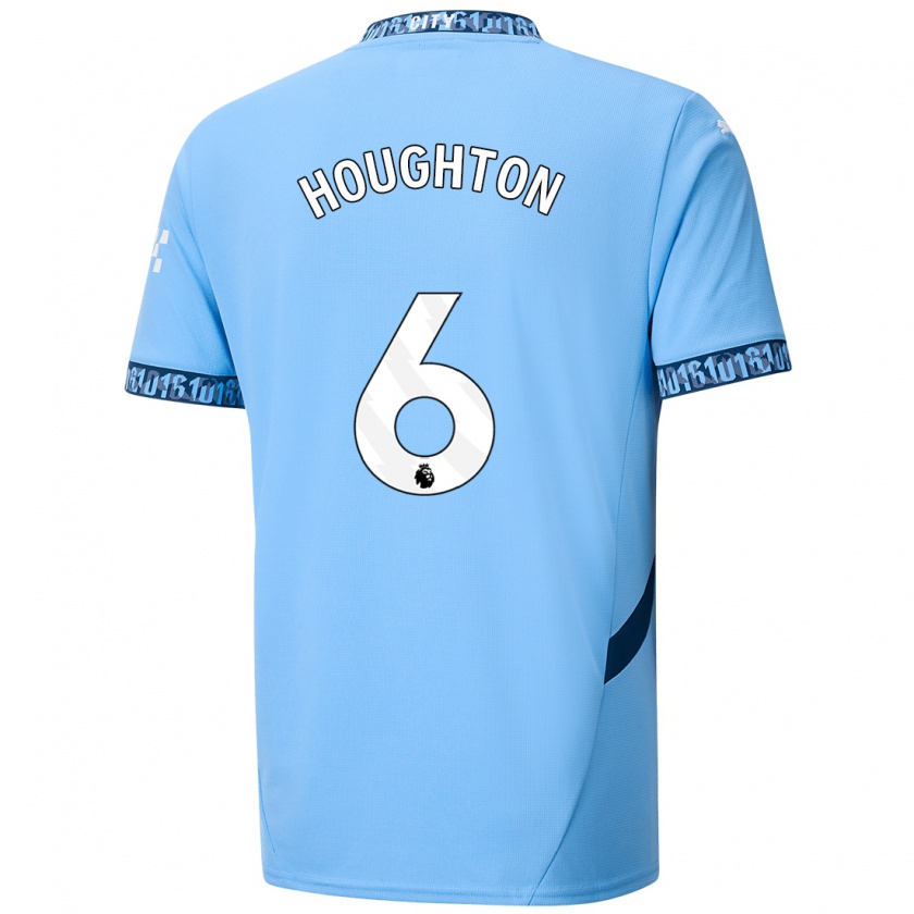 Kandiny Hombre Camiseta Steph Houghton #6 Azul Marino 1ª Equipación 2024/25 La Camisa Chile