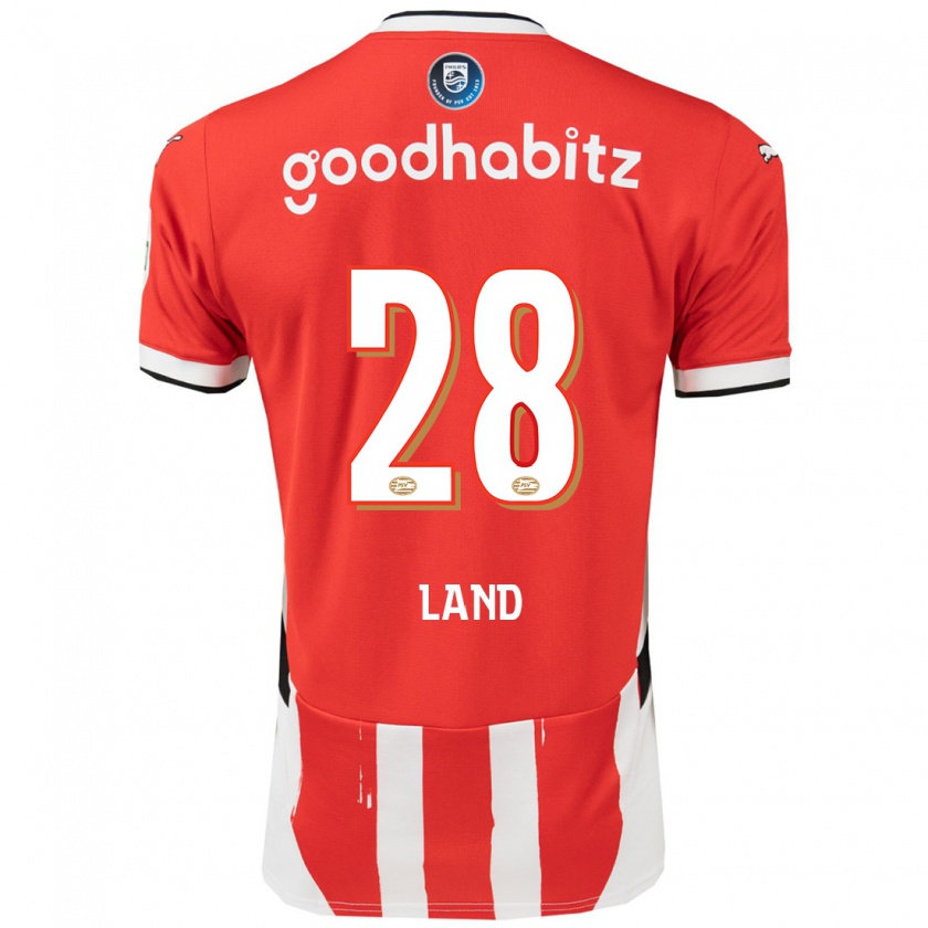 Kandiny Hombre Camiseta Tygo Land #28 Rojo Blanco 1ª Equipación 2024/25 La Camisa Chile