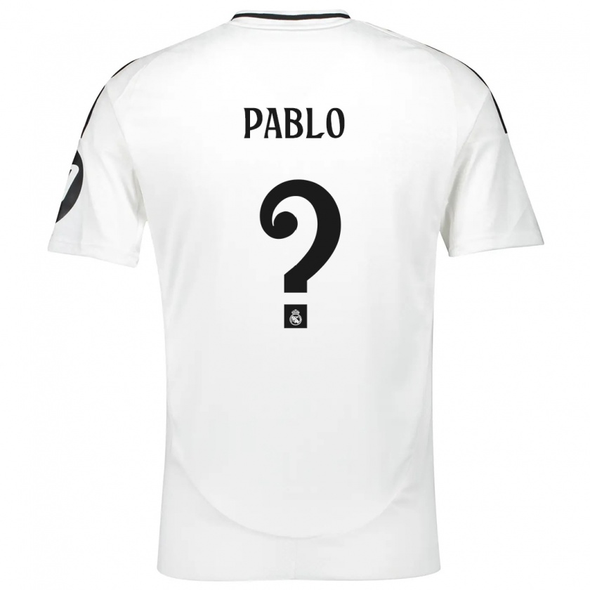 Kandiny Hombre Camiseta Pablo Ramón #0 Blanco 1ª Equipación 2024/25 La Camisa Chile