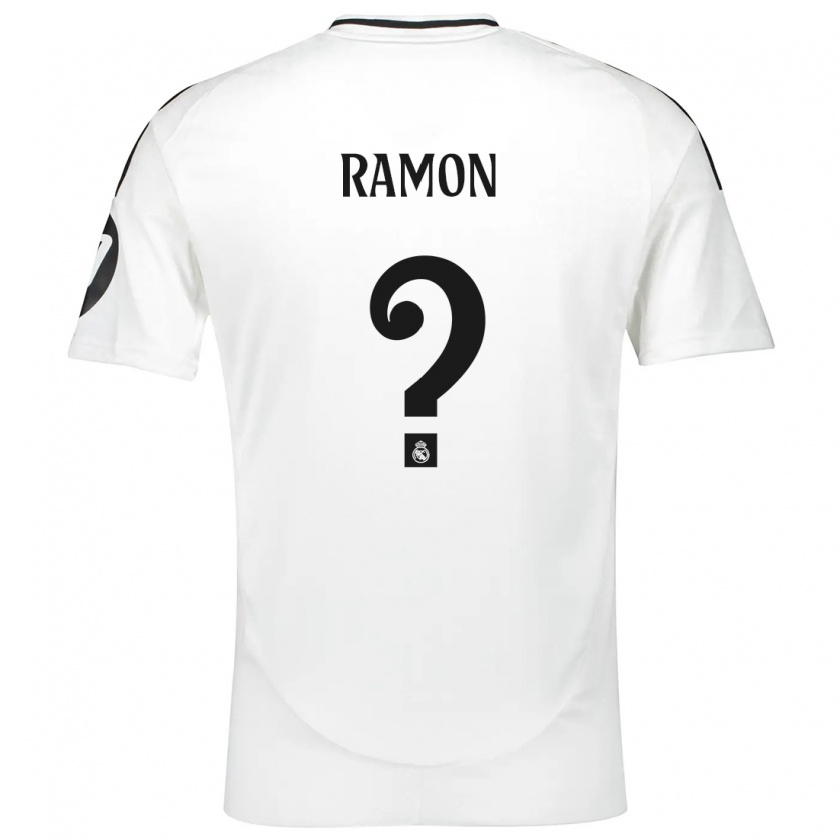 Kandiny Hombre Camiseta Jacobo Ramón #0 Blanco 1ª Equipación 2024/25 La Camisa Chile