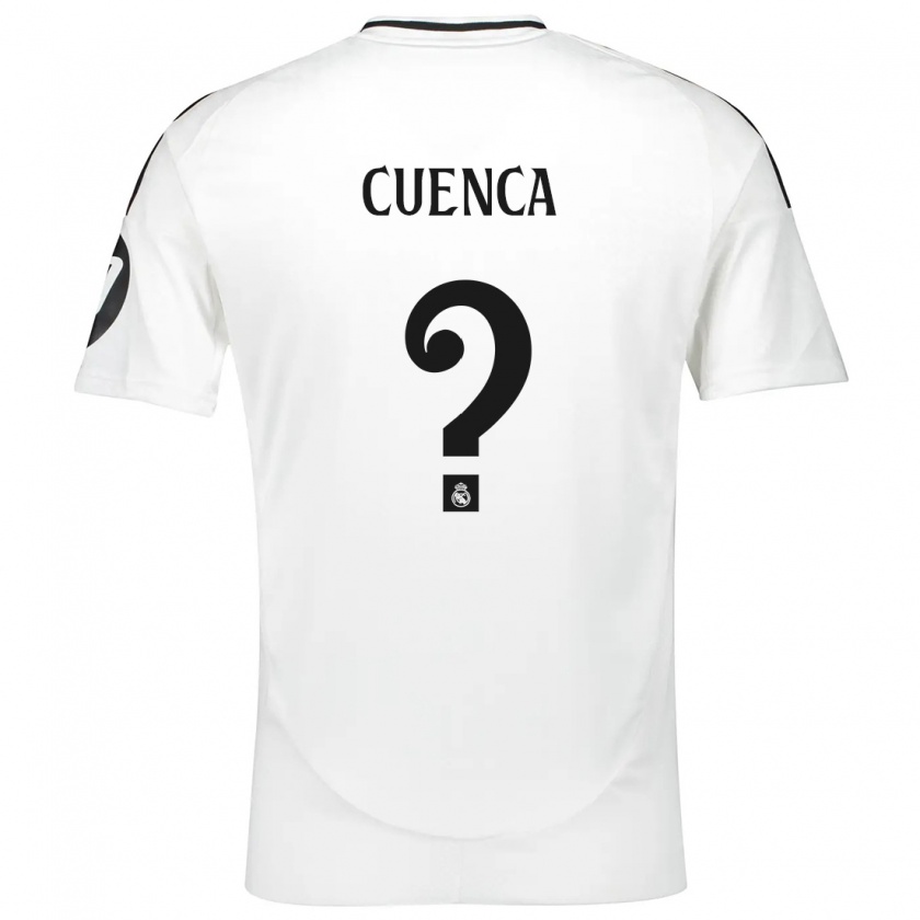 Kandiny Hombre Camiseta David Cuenca #0 Blanco 1ª Equipación 2024/25 La Camisa Chile