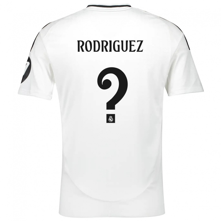 Kandiny Hombre Camiseta Álvaro Rodríguez #0 Blanco 1ª Equipación 2024/25 La Camisa Chile