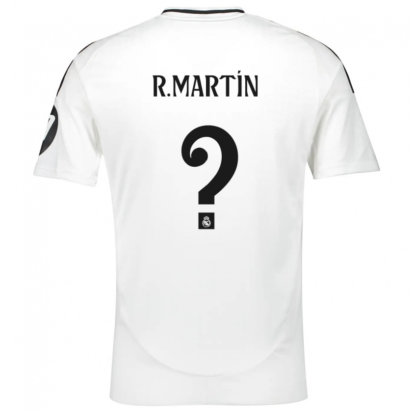 Kandiny Hombre Camiseta Roberto Martín #0 Blanco 1ª Equipación 2024/25 La Camisa Chile