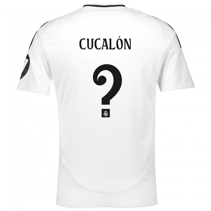 Kandiny Hombre Camiseta Marc Cucalón #0 Blanco 1ª Equipación 2024/25 La Camisa Chile