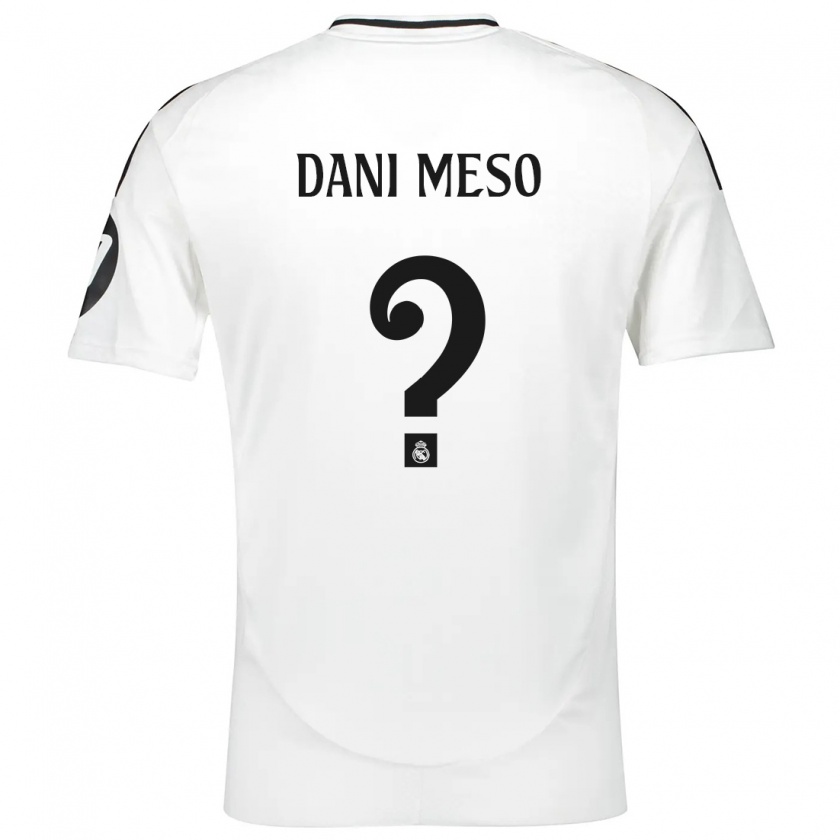 Kandiny Hombre Camiseta Dani Meso #0 Blanco 1ª Equipación 2024/25 La Camisa Chile