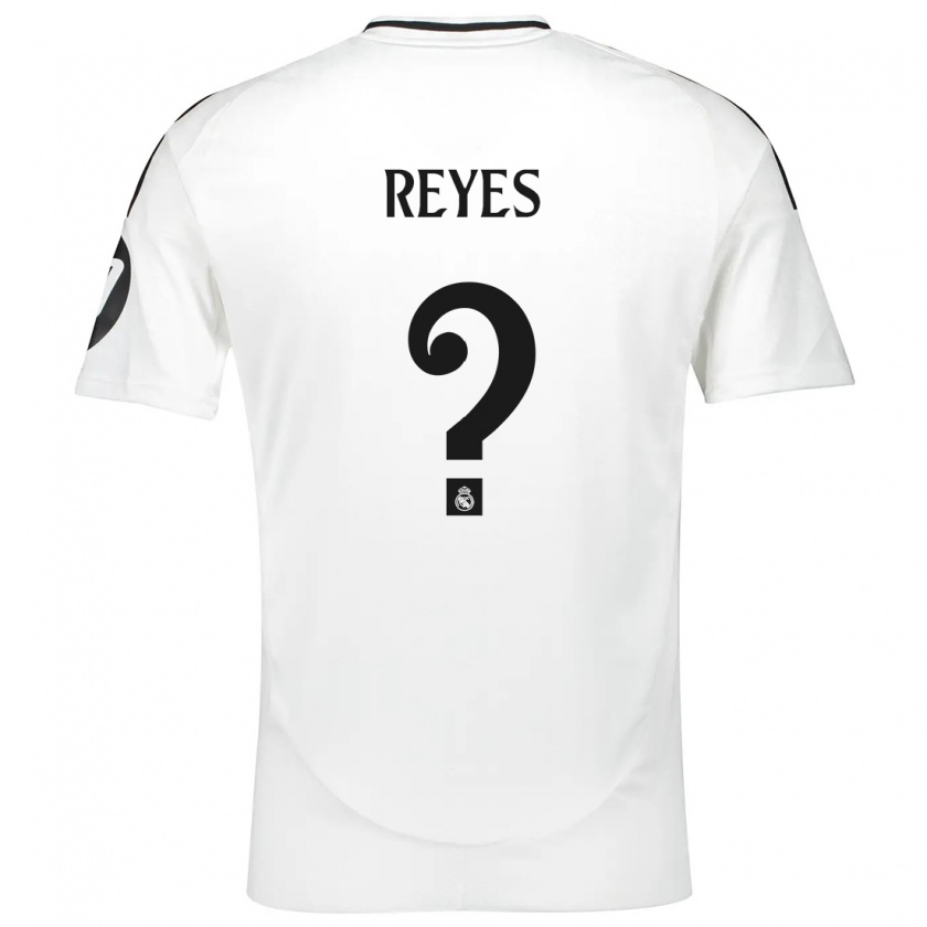 Kandiny Hombre Camiseta José Reyes #0 Blanco 1ª Equipación 2024/25 La Camisa Chile