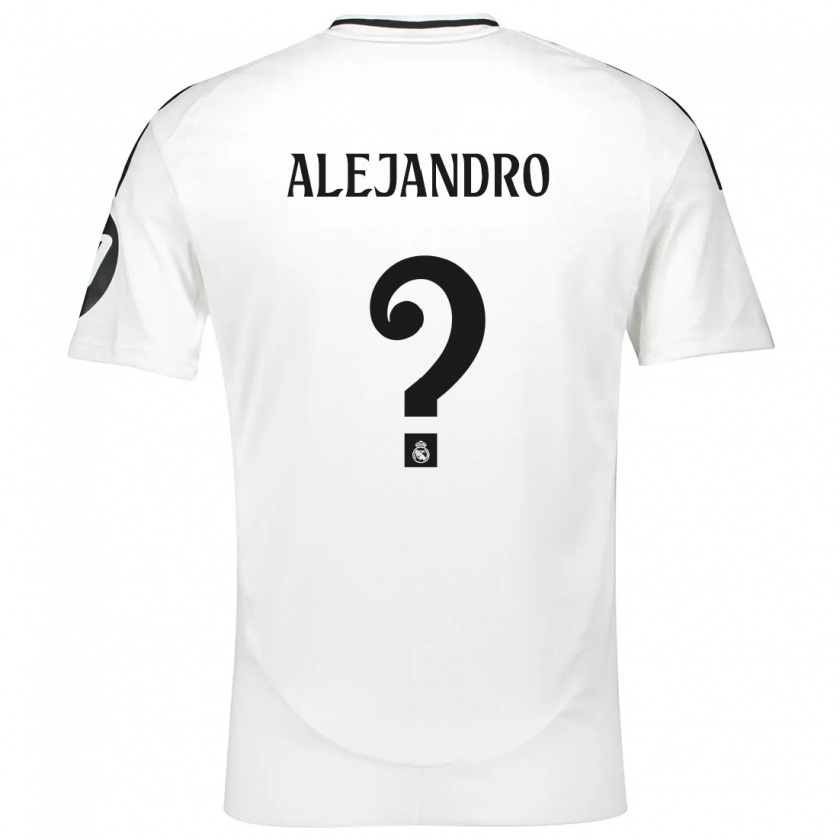 Kandiny Hombre Camiseta Alejandro Hernández #0 Blanco 1ª Equipación 2024/25 La Camisa Chile