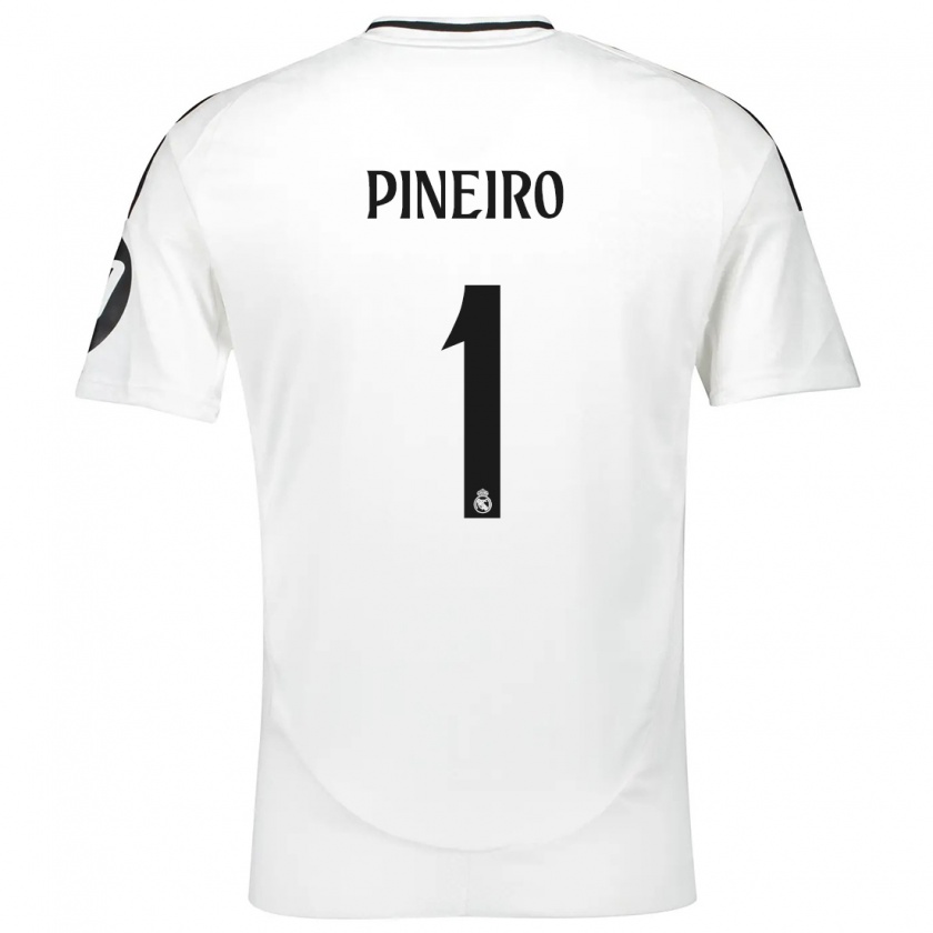 Kandiny Hombre Camiseta Diego Piñeiro #1 Blanco 1ª Equipación 2024/25 La Camisa Chile