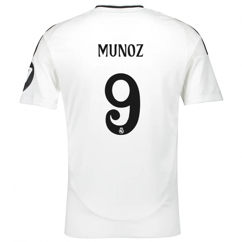 Kandiny Hombre Camiseta Víctor Muñoz #9 Blanco 1ª Equipación 2024/25 La Camisa Chile