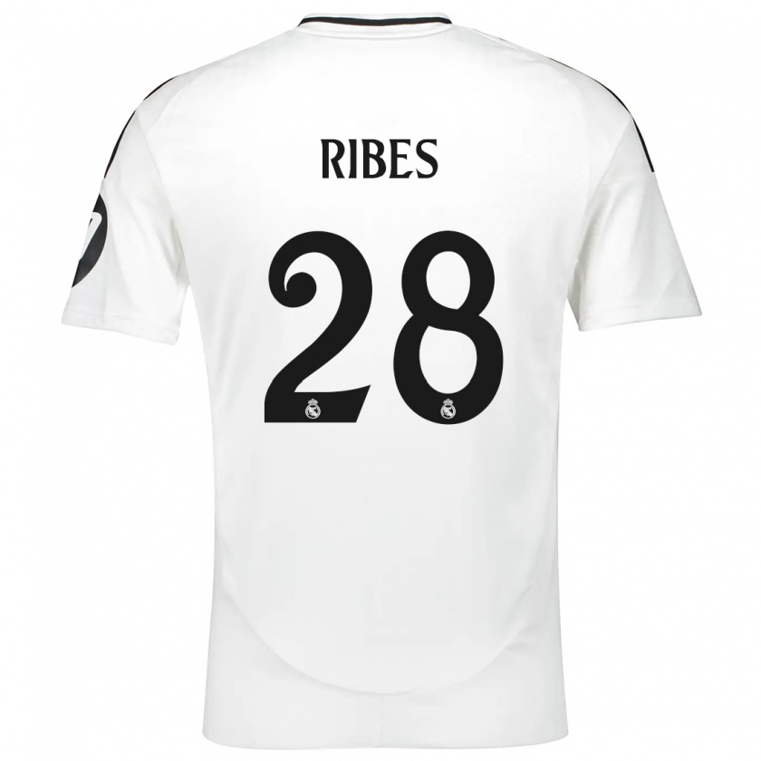 Kandiny Hombre Camiseta Kike Ribes #28 Blanco 1ª Equipación 2024/25 La Camisa Chile