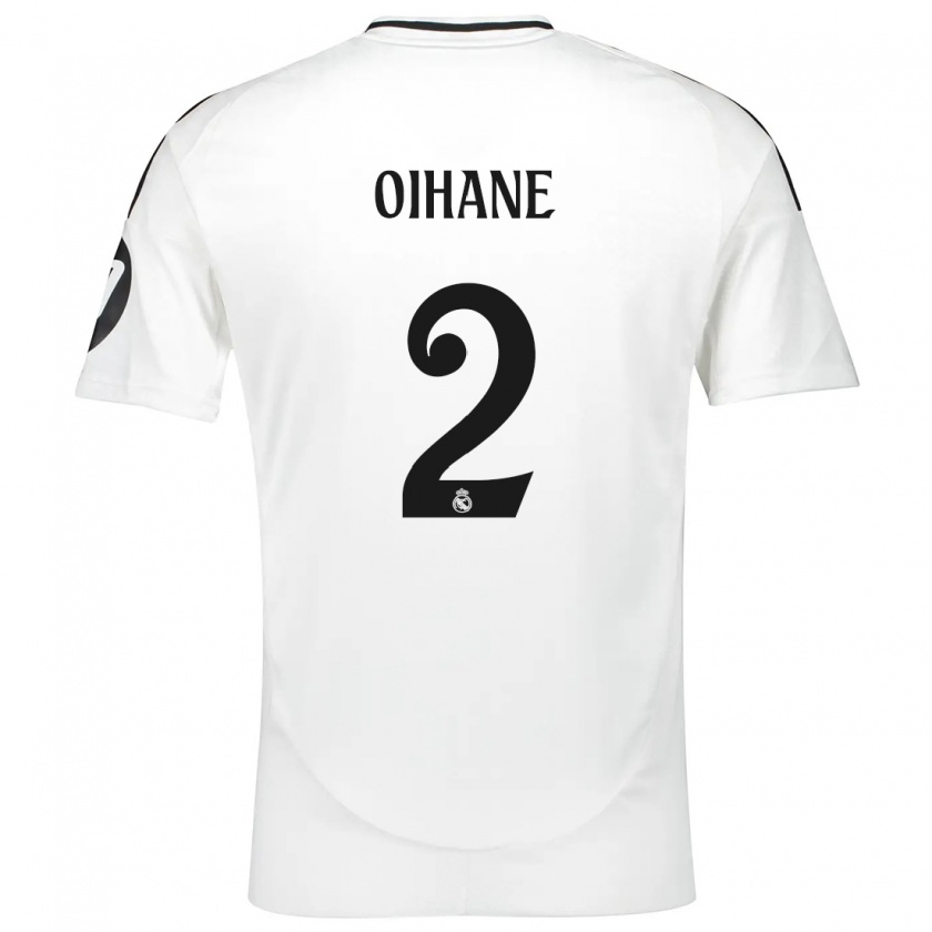 Kandiny Hombre Camiseta Oihane Hernández #2 Blanco 1ª Equipación 2024/25 La Camisa Chile