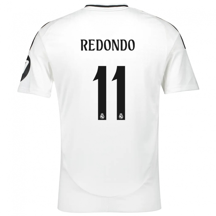 Kandiny Hombre Camiseta Alba Redondo #11 Blanco 1ª Equipación 2024/25 La Camisa Chile