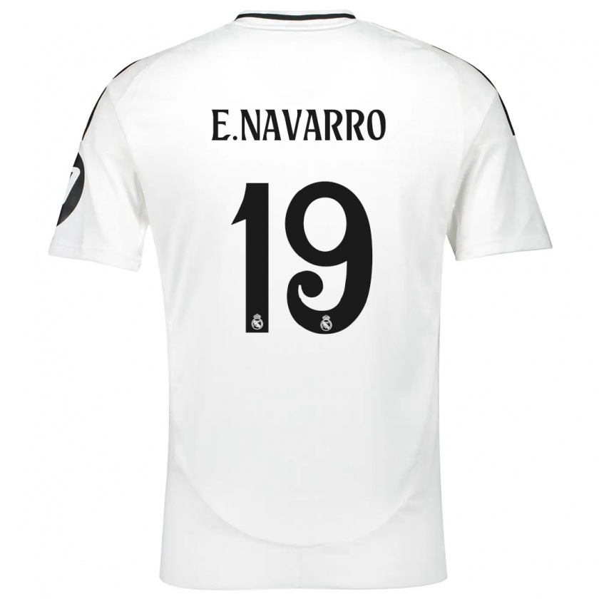 Kandiny Hombre Camiseta Eva Navarro #19 Blanco 1ª Equipación 2024/25 La Camisa Chile