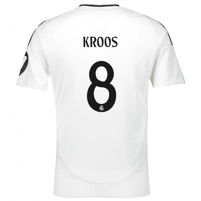 Kandiny Hombre Camiseta Toni Kroos #8 Blanco 1ª Equipación 2024/25 La Camisa Chile