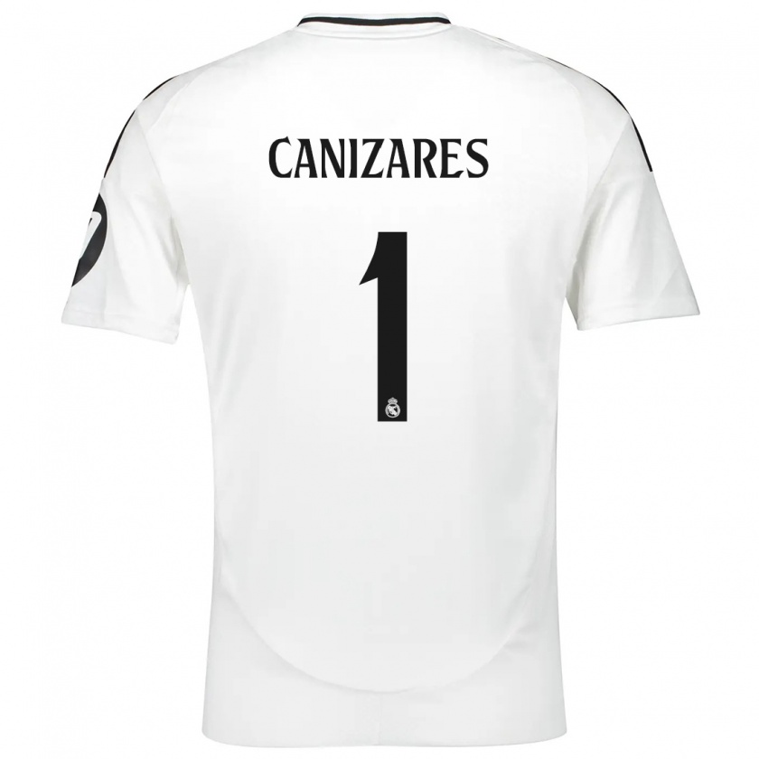 Kandiny Hombre Camiseta Lucas Cañizares #1 Blanco 1ª Equipación 2024/25 La Camisa Chile