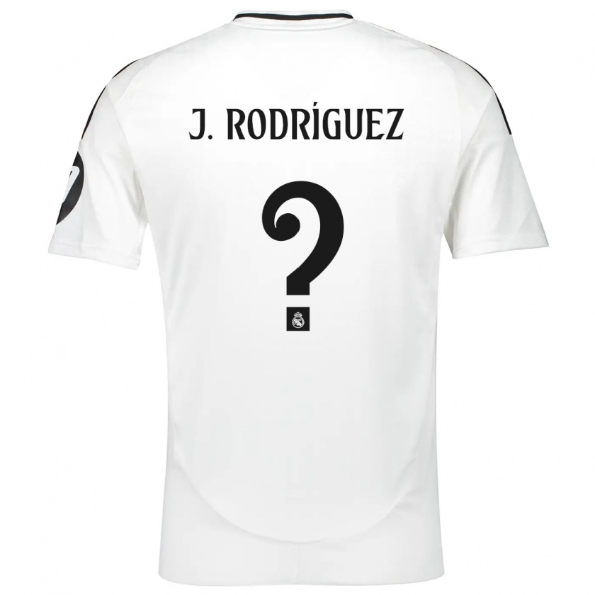 Kandiny Hombre Camiseta Juan Rodríguez #0 Blanco 1ª Equipación 2024/25 La Camisa Chile