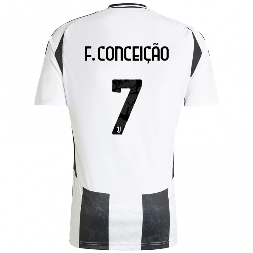 Kandiny Hombre Camiseta Francisco Conceição #7 Azul Blanco 1ª Equipación 2024/25 La Camisa Chile