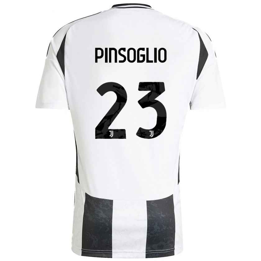 Kandiny Hombre Camiseta Carlo Pinsoglio #23 Blanco Negro 1ª Equipación 2024/25 La Camisa Chile