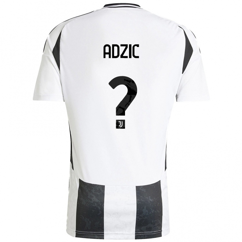 Kandiny Hombre Camiseta Vasilije Adzic #0 Blanco Negro 1ª Equipación 2024/25 La Camisa Chile