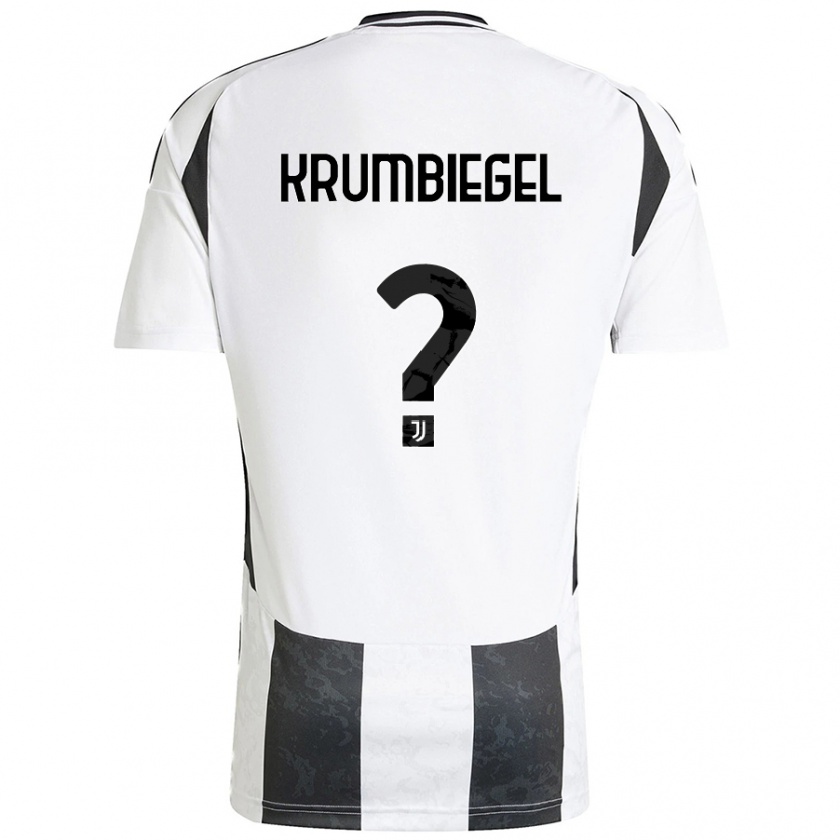 Kandiny Hombre Camiseta Paulina Krumbiegel #0 Blanco Negro 1ª Equipación 2024/25 La Camisa Chile