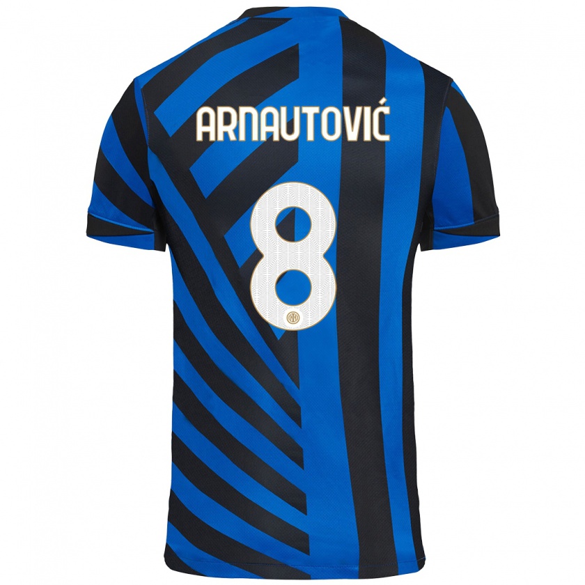 Kandiny Hombre Camiseta Marko Arnautovic #8 Azul Negro 1ª Equipación 2024/25 La Camisa Chile