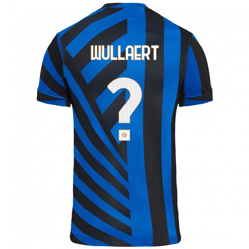 Kandiny Hombre Camiseta Tessa Wullaert #0 Azul Negro 1ª Equipación 2024/25 La Camisa Chile