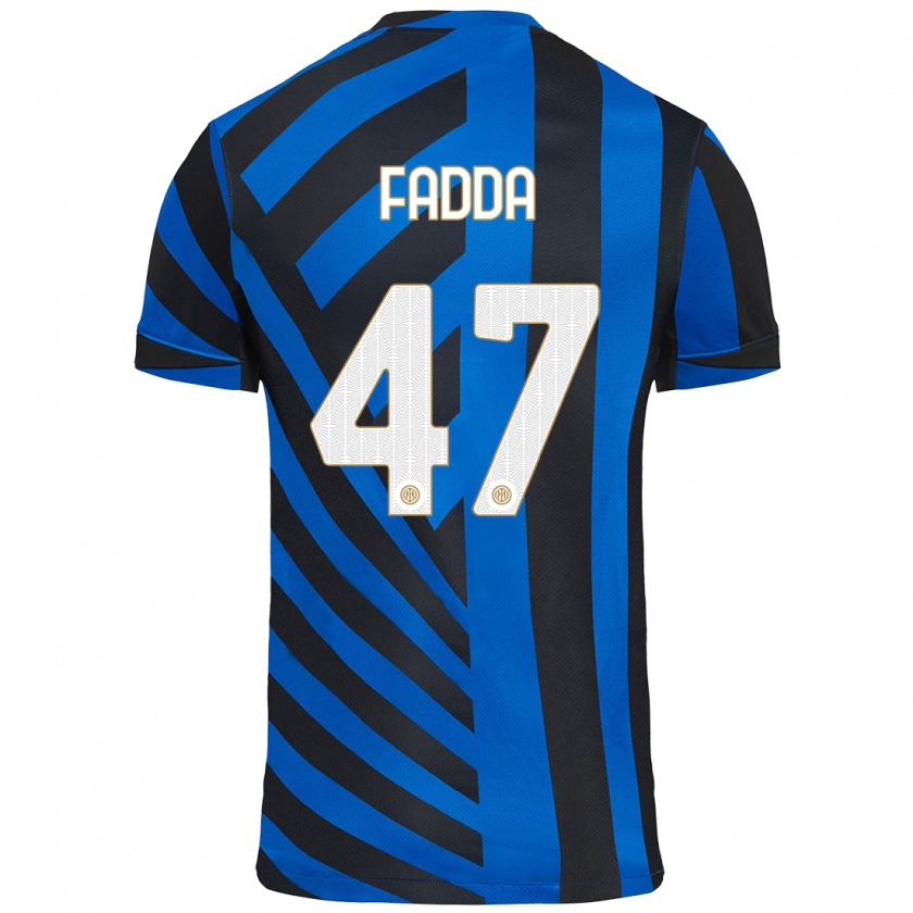 Kandiny Hombre Camiseta Paola Fadda #47 Azul Negro 1ª Equipación 2024/25 La Camisa Chile