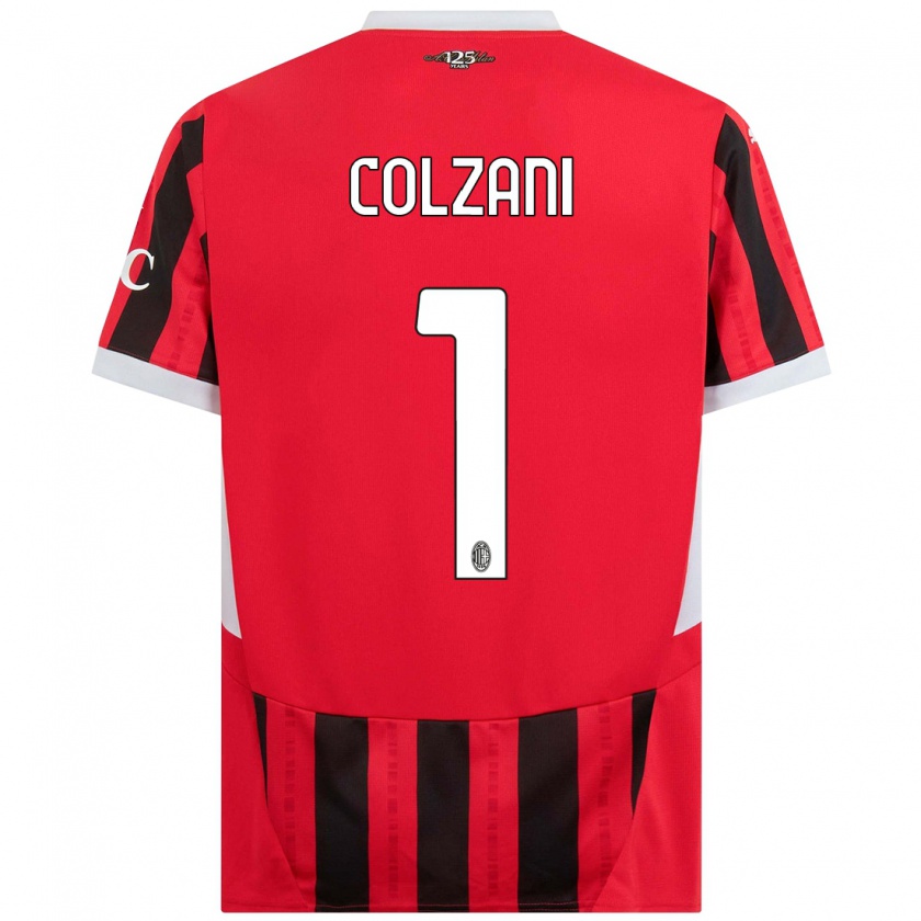 Kandiny Hombre Camiseta Edoardo Colzani #1 Rojo Negro 1ª Equipación 2024/25 La Camisa Chile