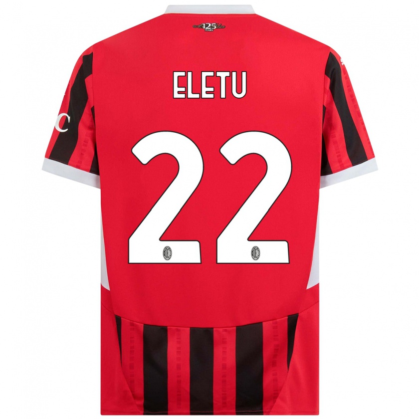 Kandiny Hombre Camiseta Victor Eletu #22 Rojo Negro 1ª Equipación 2024/25 La Camisa Chile