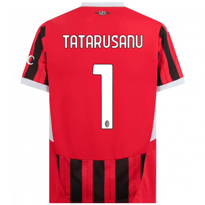 Kandiny Hombre Camiseta Ciprian Tatarusanu #1 Rojo Negro 1ª Equipación 2024/25 La Camisa Chile