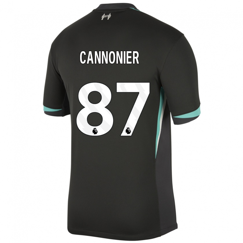 Kandiny Hombre Camiseta Oakley Cannonier #87 Negro Antracita Blanco 2ª Equipación 2024/25 La Camisa Chile