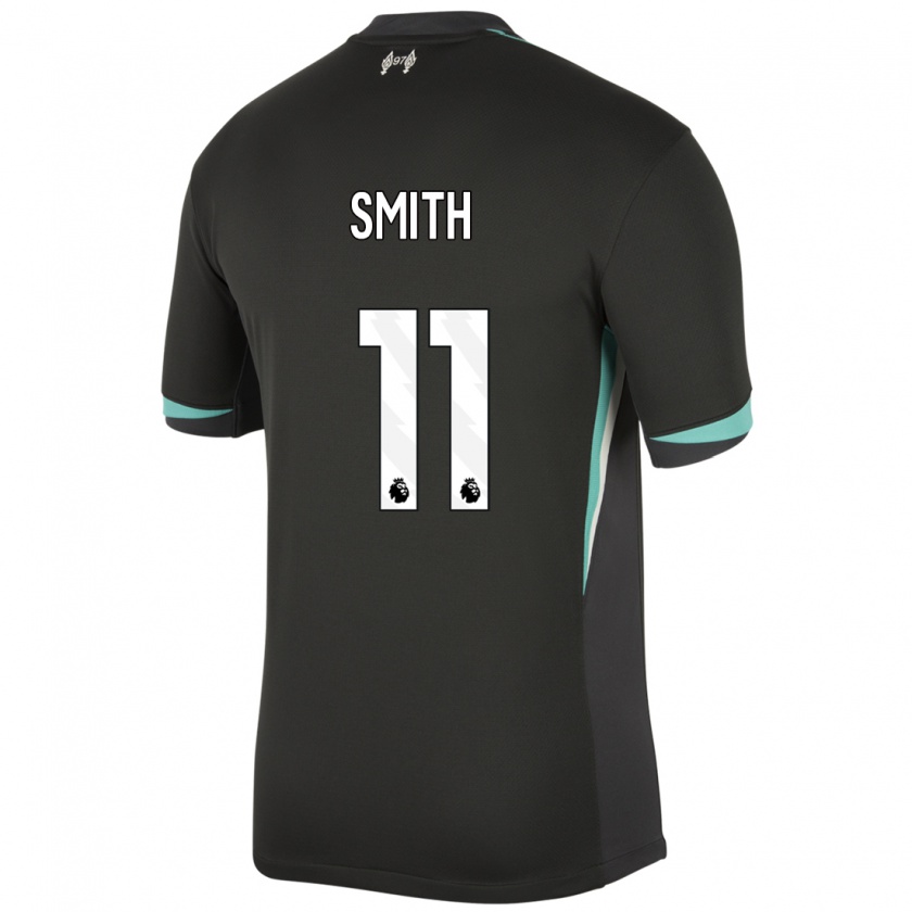 Kandiny Hombre Camiseta Olivia Smith #11 Negro Antracita Blanco 2ª Equipación 2024/25 La Camisa Chile