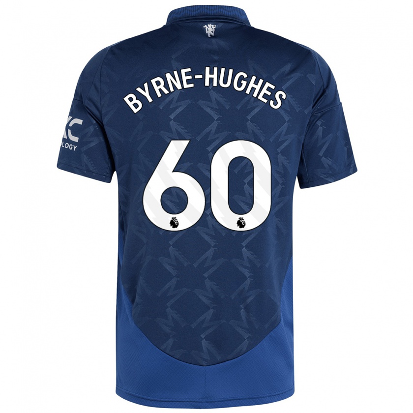 Kandiny Hombre Camiseta Cameron Byrne-Hughes #60 Índigo 2ª Equipación 2024/25 La Camisa Chile