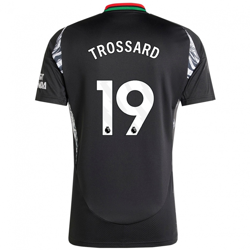 Kandiny Hombre Camiseta Leandro Trossard #19 Negro 2ª Equipación 2024/25 La Camisa Chile